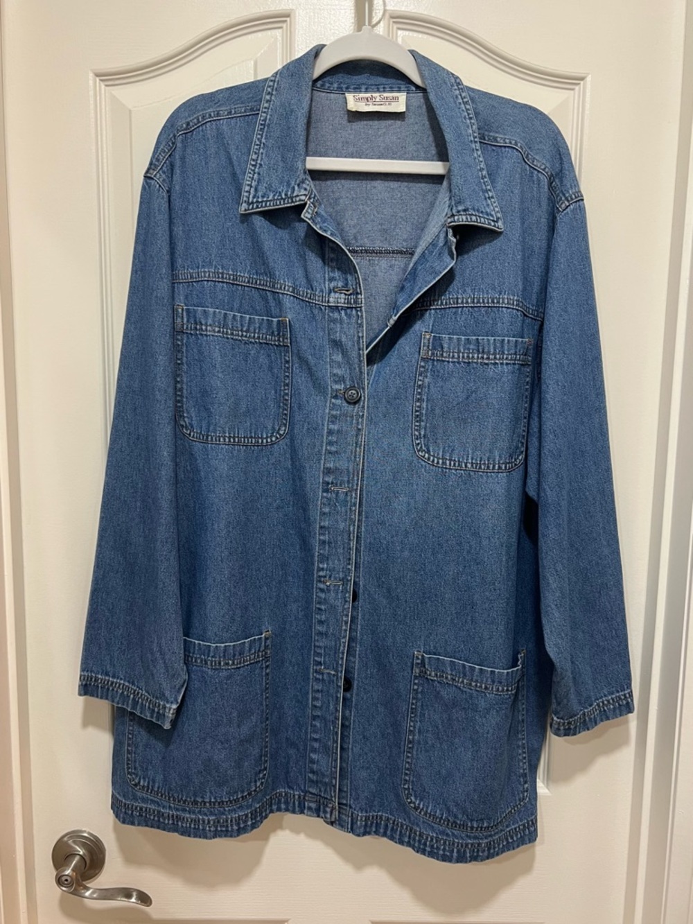 Simply Susan Denim Button-Down Jacket - Picture 2 of 6